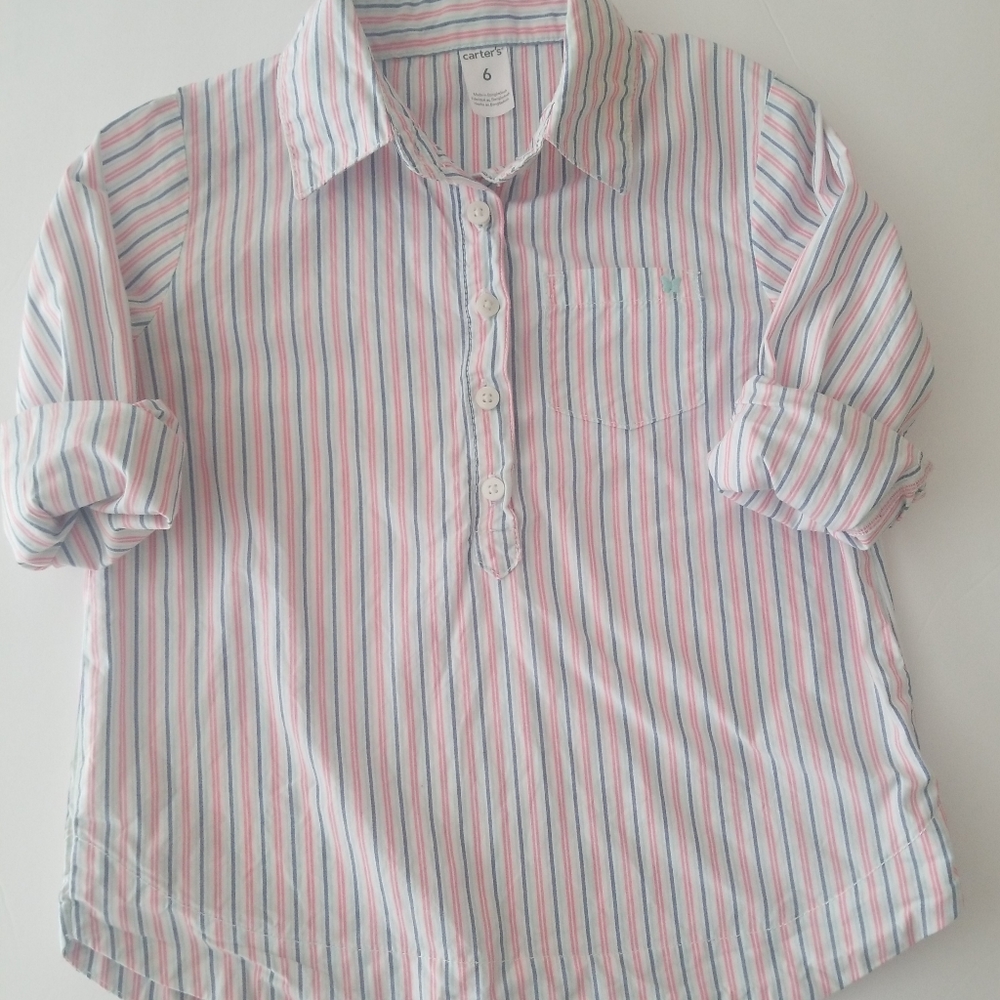 Girls Size 6 Collar Shirt